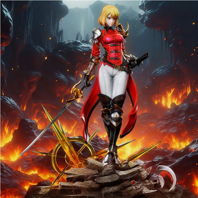MG Studio Solo Leveling Cha Hae-In Model PU 1/6 Scale in stock H33cm Painted
