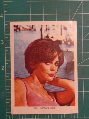 1973 ESTRELLAS DE TV SHOW Y CINE CARD BARBARA BAIN MISSION IMPOSSIBLE 