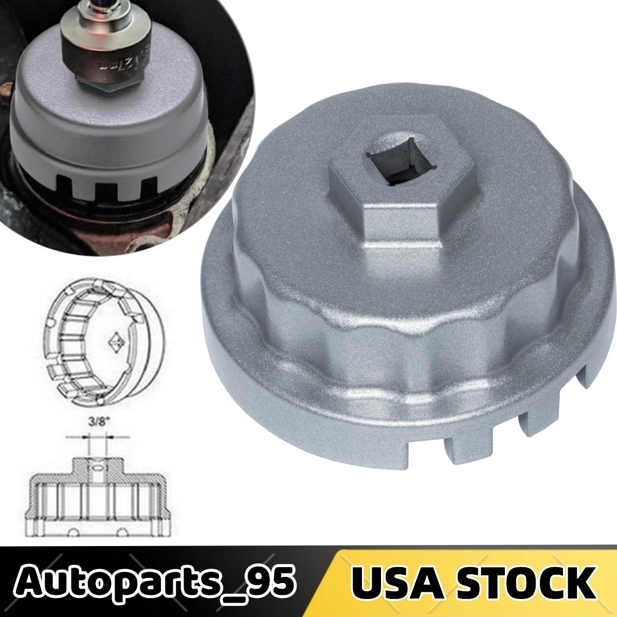 Oil Filter Wrench Tool for Toyota 4-Runner Tundra Sienna RAV4 and