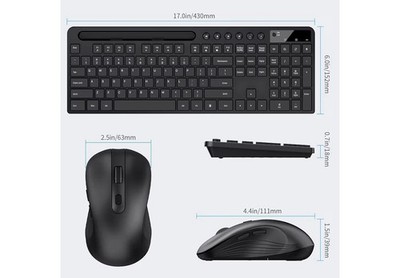 MARVO BLACK Wireless Keyboard/Mouse Ergonomic NO 2.4G Computer MacBook, Windows