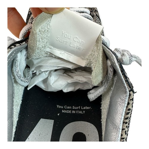 NEU - P448 F22 John Sneaker Größe EU 40 /US 9,5 in Grau Glitzer Schnürsenkel Neu mit Karton - Bild 12 von 24