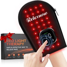 Cordless Red Light Therapy Glove - 660nm  850nm Dual-Sided 80 Beads - Hand