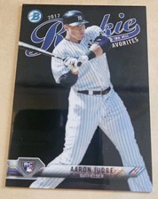 2017 BOWMAN CHROME MEGA BOX AARON JUDGE ROOKIE OF THE YEAR BLACK REFRACTOR SSP