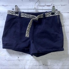 FOREVER 21 Navy blue belted dress shorts
