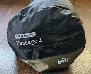 REI Passage 2 Backpacking Tent 2 Person Black Olive for Camping Hiking Outdoor