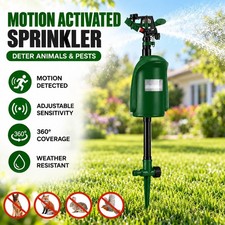Motion Activated Garden Animal Deterrent Repeller Sprinkler Bird Cat Pest Scarer