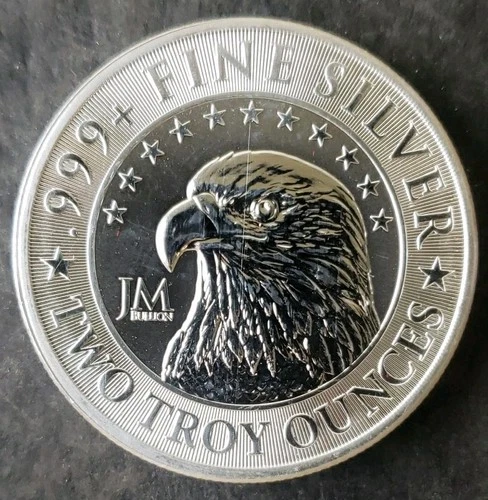 JM Bullion 2oz Silver Round