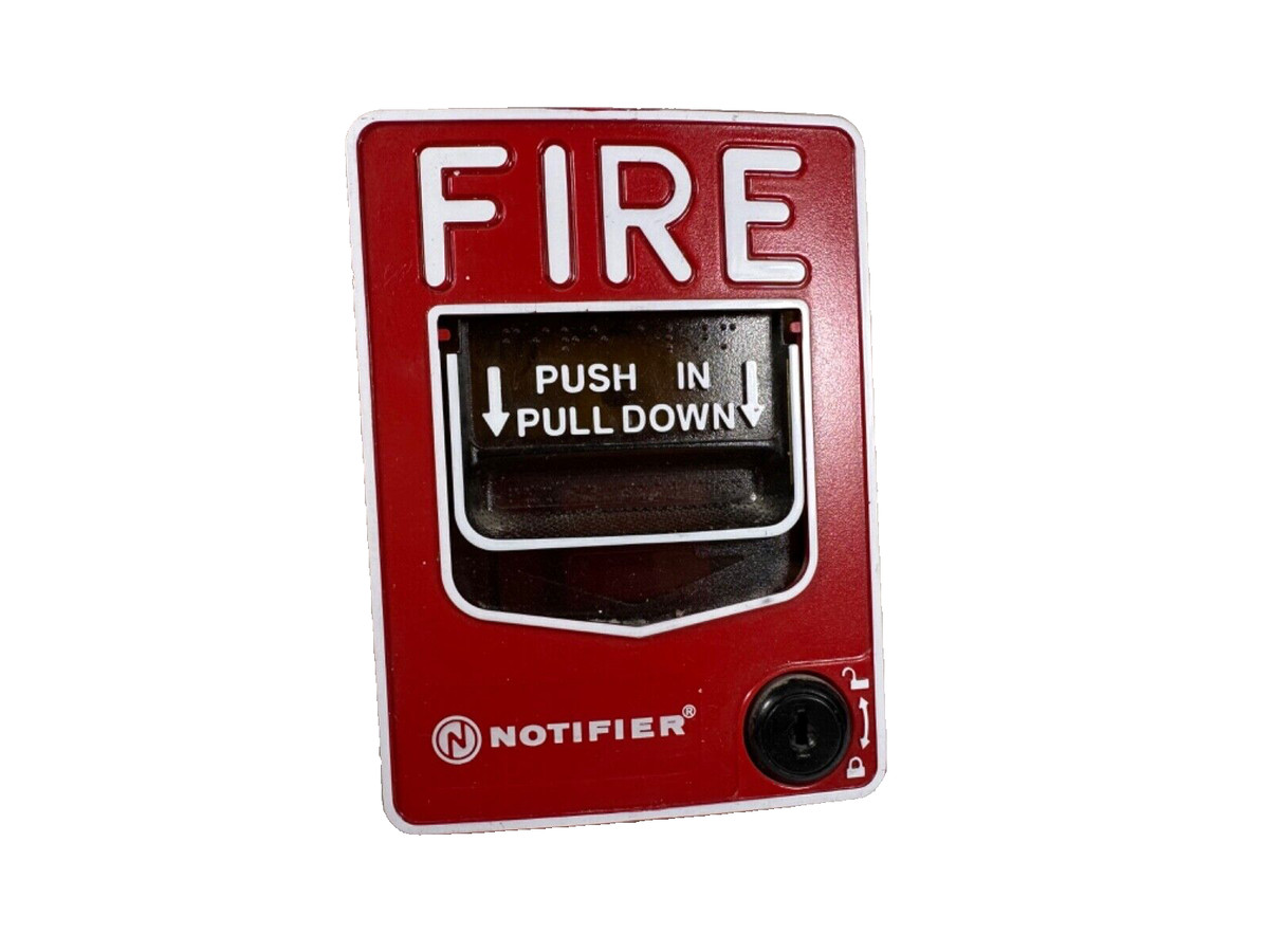 Notifier Nbg-12Lx Fire Alarm Addressable Dual Action Pull Station With Key