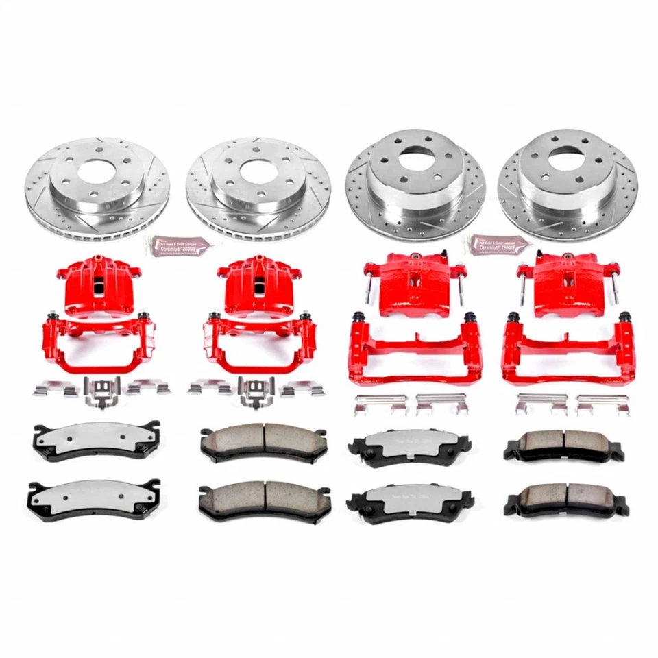 Power Stop Brake Kit For GMC Yukon XL 1500 2000 2001 2002 Front & Rear Z36 Truck Foto 2 de 4