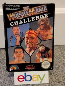 WWF WrestleMania Challenge NES - Scatola e cartuccia 