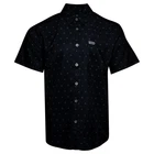 Dixxon Flannel Co Huckster Party Shirt Gray Black NWT Sold Out Short Sleeved Men