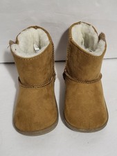 Wonder Nation Toddler Unisex Brown Suede Moccasins Boots Size 3