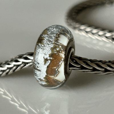 TROLLBEADS Silver Mountain Bead LAA 925S Preloved Perfect! Retired, Rare