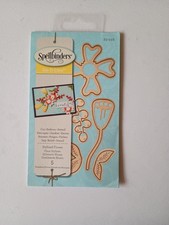 Spellbinders Dies Stylized Flower S3-228 Leaves Cardmaking Die Discontinued Rare