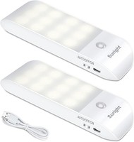 Led Nachtlicht Mit Bewegungsmelder, 2 StüCk Aufladbar Usb, Nachtlampe Mit 3 Modi