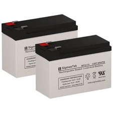SigmasTek Battery Replacement Set of 2 for APC SMART-UPS SU700US UPS, 12V 7.5Ah