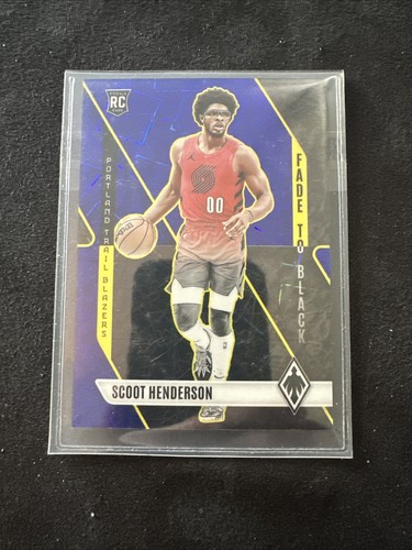 2023-24 panini phoenix scoot henderson fade to black blue Lazer /275 Rookie