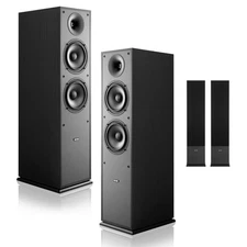 VEVOR Passive Floorstanding Speakers 2-Way Tower Speakers 400W Peak Power Pair