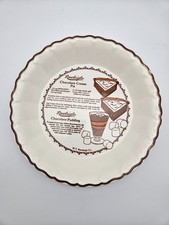 Rawleigh Chocolate Cream Pie Pie Plate