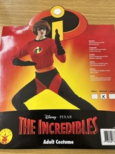 DISNEY PIXAR ADULT INCREDIBLES COSTUME MEDIUM  10-12