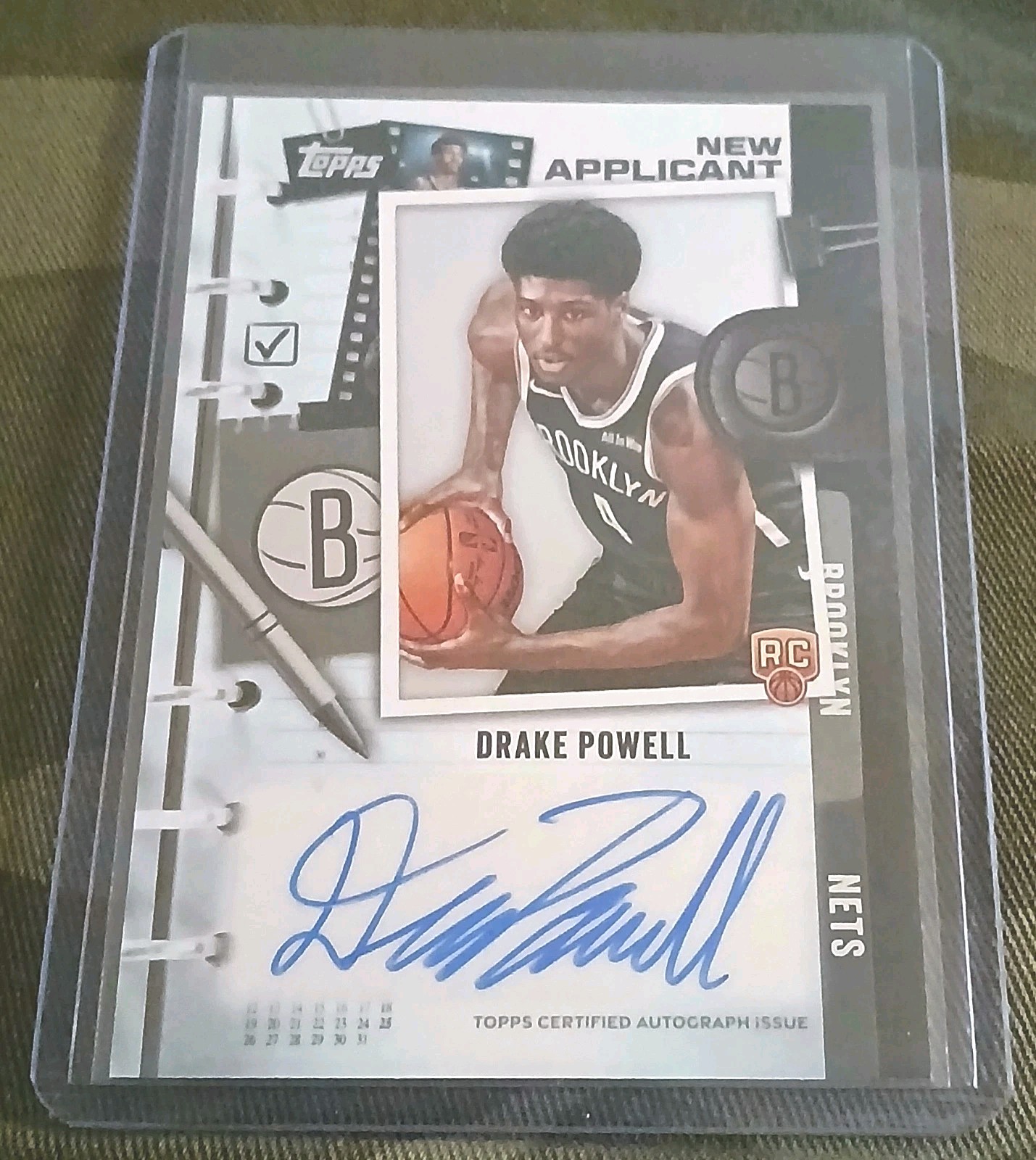 2025-26 Topps Basketball Drake Powell Rookie New Applicant Auto🔥