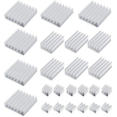24 Stücke Kühlkörper Aluminium für Raspberry Pi 4 Modell B Kühlrippen Aluminium 