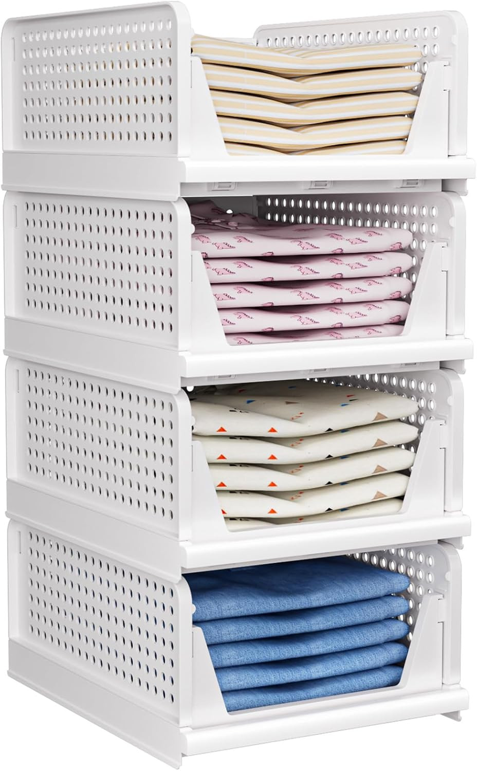 Organizer per Armadio Pieghevoli - Set 4 Pezzi per Famiglie