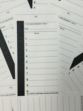 10 Line Football Sports Strip Cards. Full Size. Pool Cards pack of 50. Baseba...