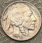 1913 5C Type 1 Buffalo Nickel - Almost Uncirculated - Toning!