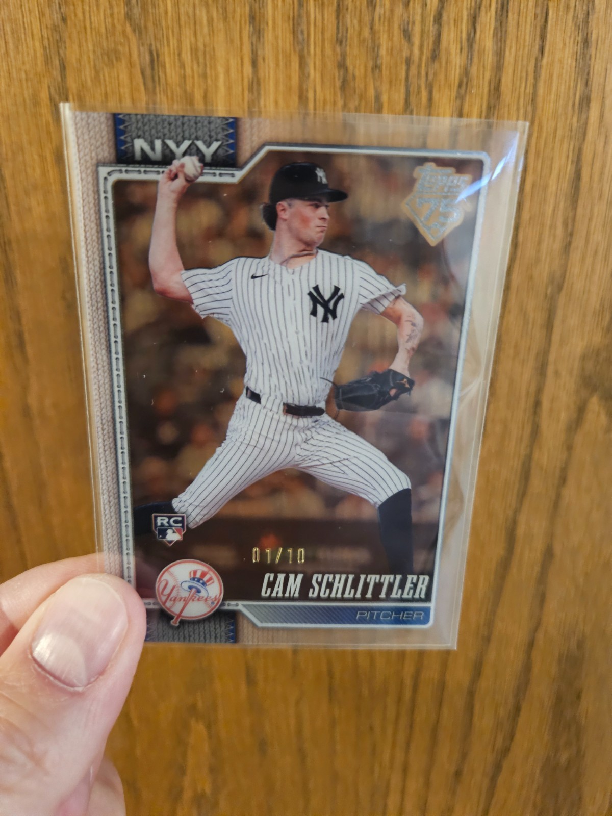 2026 Topps Series 1 Clear Acetate Cam Schlittler #111 01/10 - Yankees