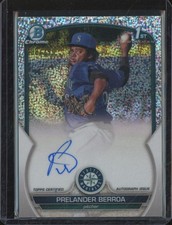 2023 Bowman Chrome PRELANDER BERROA RC 1st Auto Speckle Refractor /299 JA121