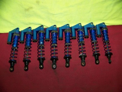 traxxas tmaxx emaxx integy aluminum blue msr4 shocks mgt clod rc monster parts