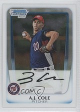 2011 Bowman Chrome Prospects AJ Cole #BCP160 8a6