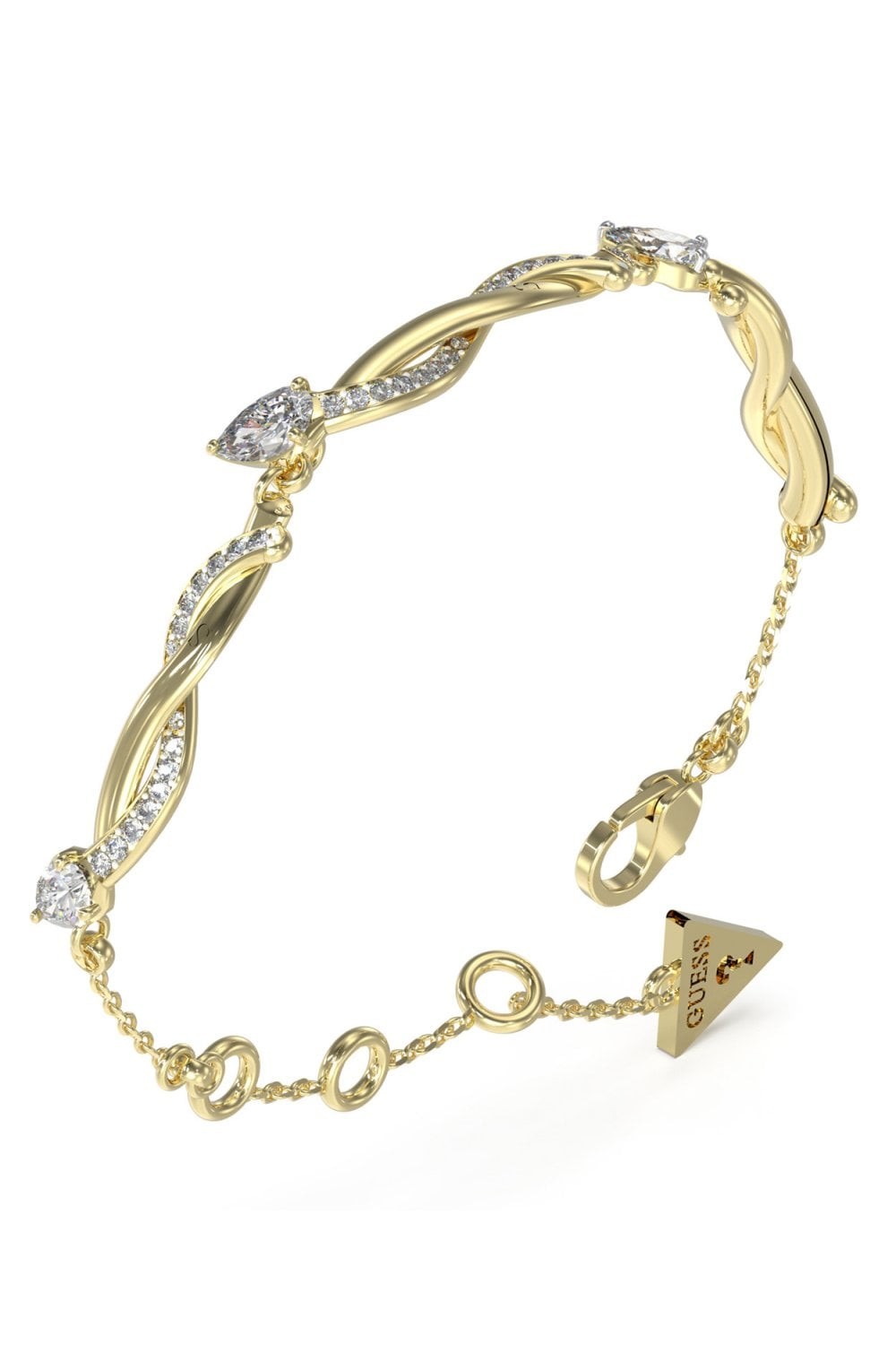 Guess Ladies Twist Bracelet UBB05062YGS