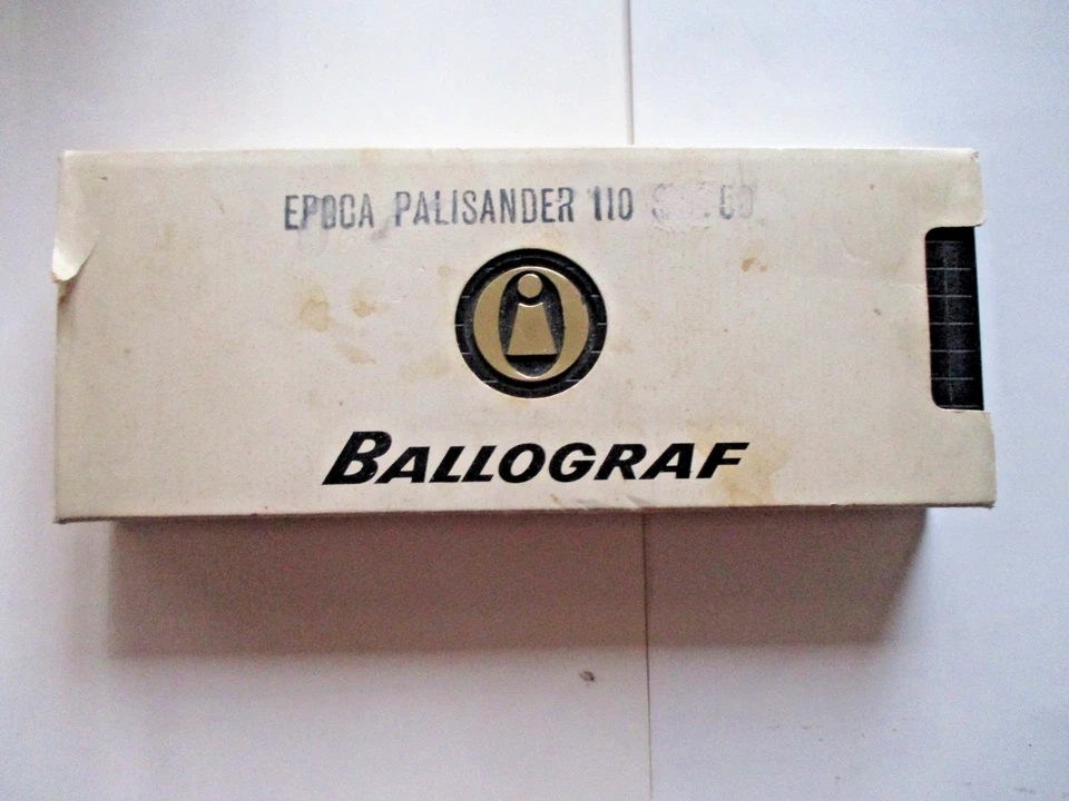 VINTAGE EPOCA BALLOGRAF BALLPOINT PEN IN WOOD AND ROLLED GOLD MADE IN SWEDEN - image 2 of 4