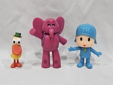 Pocoyo Elly Pato PVC Figure Set of 3 Cartoon TV Character Cake Toppers 4"