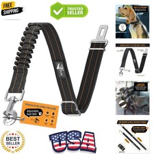 Dog Seatbelt, Adjustable Safety Dog Seat Car Harness, Dog Seat Belt for Pets ...