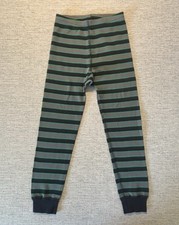 Hanna Andersson Size 5 Star Wars Pajama Pants Bottoms Green Black Stripes Cotton