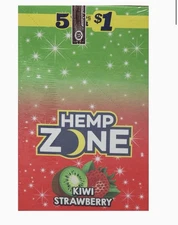 H. Zone Organic Herbal Wrap Full Box 15/5CT - 75 Wraps Total |  KIWI STRAWBERRY