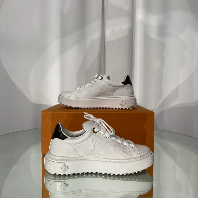 Louis Vuitton Monogram Timeout Sneakers - 34 Size, Pre-Owned thumbnail 6