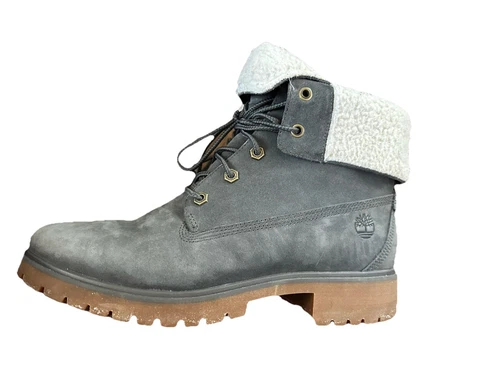 Timberland STIVALI donna Jayne Roll Top GRIGIO nabuk TB0A1SGI taglia 9 5