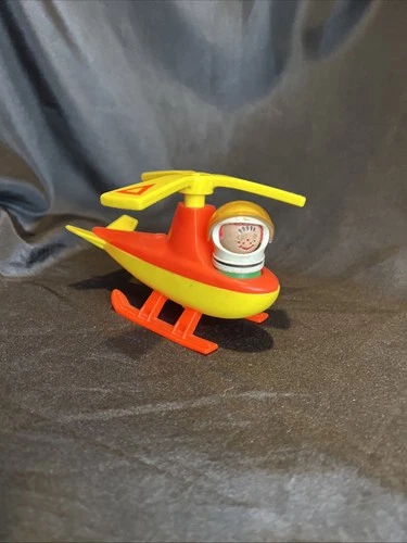 Vintage 1972 Fisher-Price Play Family Airport Helicopter – Little People