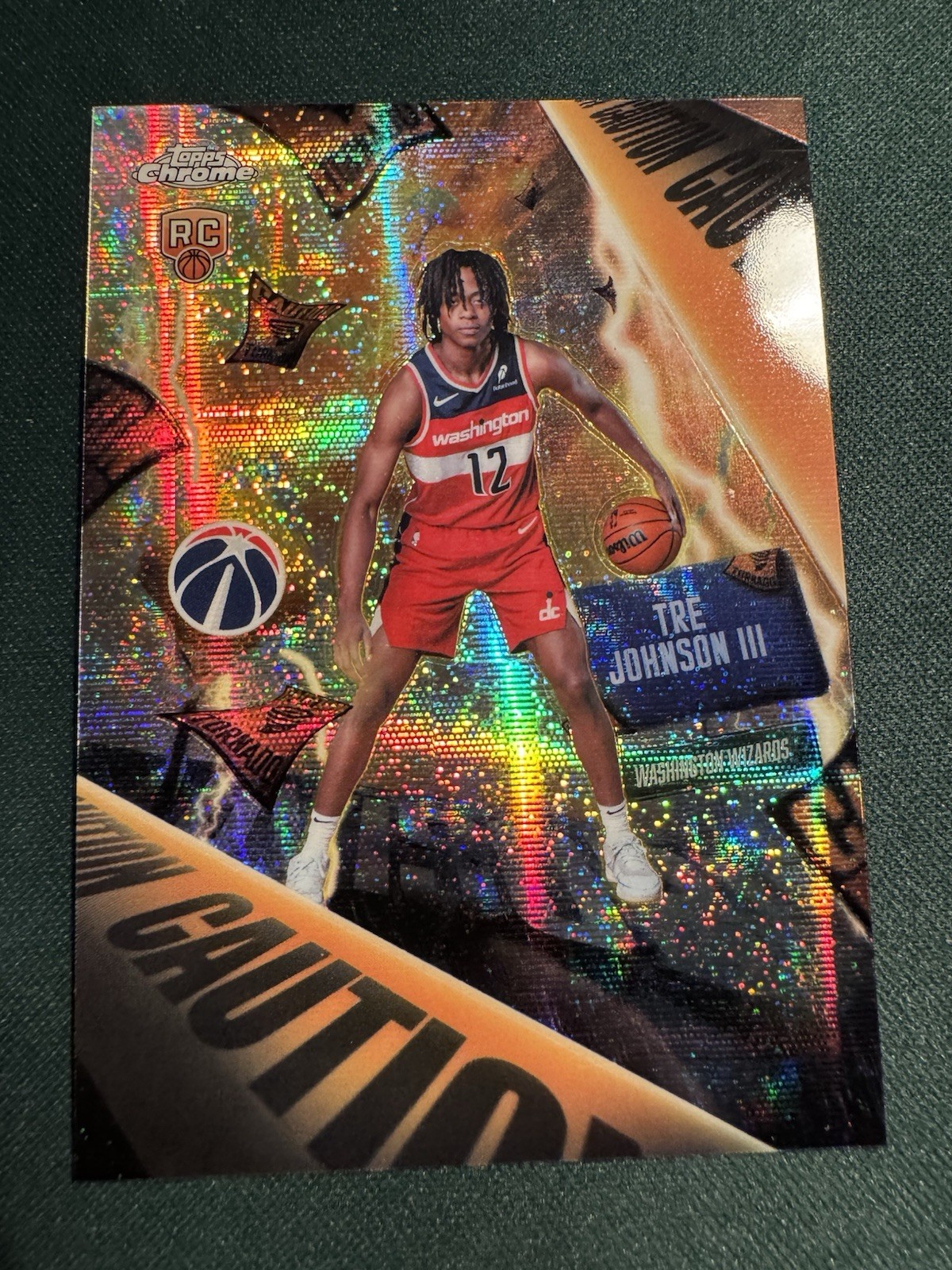 2025 Topps Chrome NBA - Tre Johnson III Rookie Advisory CASE HIT (#AD-6)