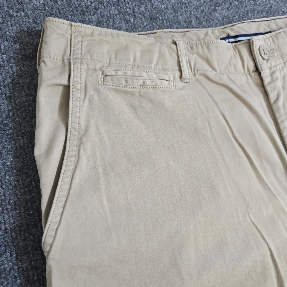 Pantalones Cortos Chinos Daniel Cremieux Signature Madison Caqui Planos Elastizados Algodón Para Hombres 36 Foto 2 de 4