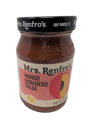 Mrs Renfro's Mango Habanero Salsa 16 Ounce Glass Jar
