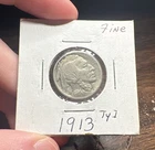 1913 Buffalo Nickel Type 1 5C Business Strike