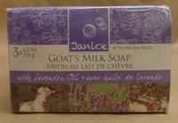 Janice Goats Milk Soap With Lavender Oil 4.2 Oz Bar Of Soap Lot Of Three on sale Janice Goats Milk Soap With Lavender Oil 4.2 Oz Bar Of Soap Lot Of Three on sale