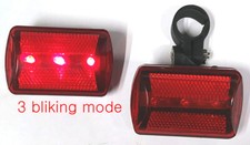LED Bike Cycling Safety Warning Flashing Lamp Rear Tail --HW2814