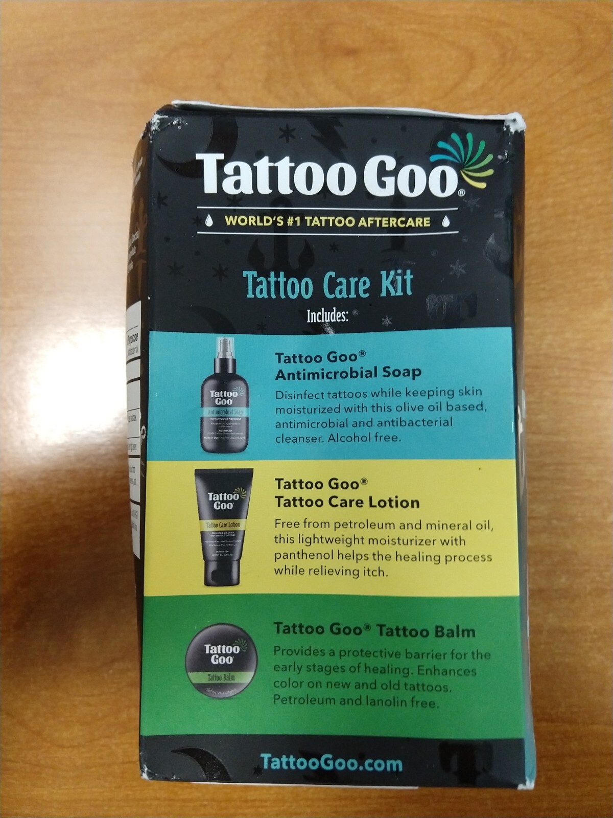 Tattoo Goo Aftercare Kit Antimicrobial Soap, Balm, Care Lotion
