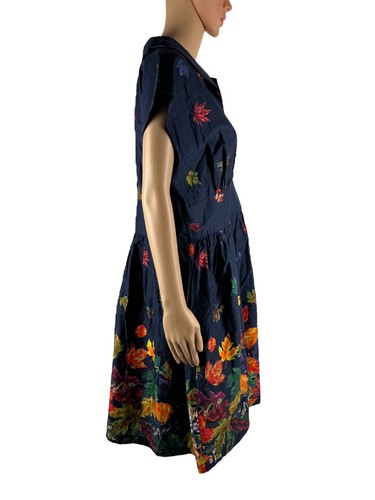 ModCloth Womens 16 Dress Can't Be Leaf I'm Fallin' For You Fit and Flare NWT - Picture 7 of 13